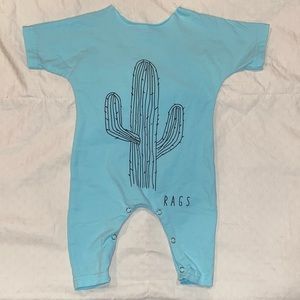 NWOT Rags Cactus Replica SS Romper
